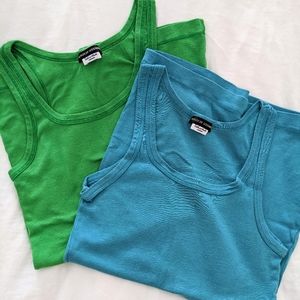 Pair of Splendid for Bergdorf Goodmam tanks, MED